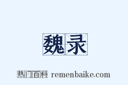 魏录是什么意思的图片